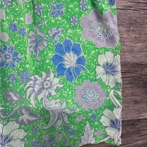 Joie Green and Blue Floral Blouse - Picture 9 of 9